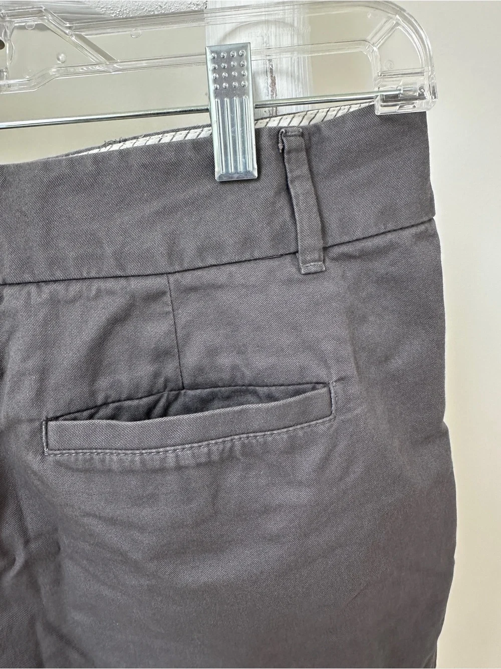 LOFT The Riviera 4” Charcoal Gray Cotton Shorts Size 12